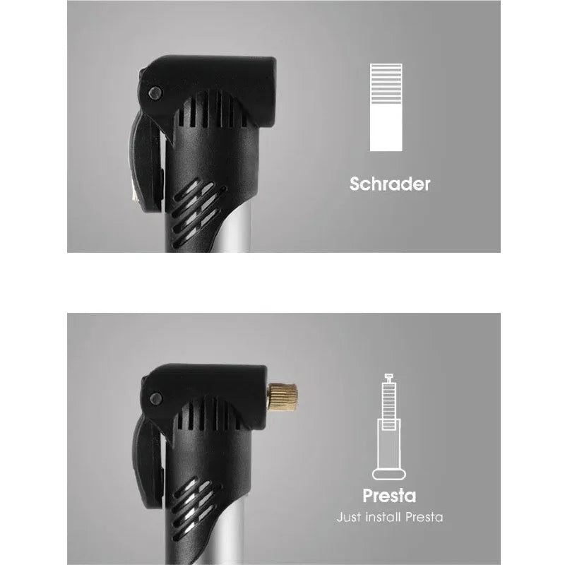 WEST BIKING Portable Mini Bicycle Pump Cycling Hand Air Pump Ball Tire Inflator Schrader Presta Valve MTB Road Bike Accessories