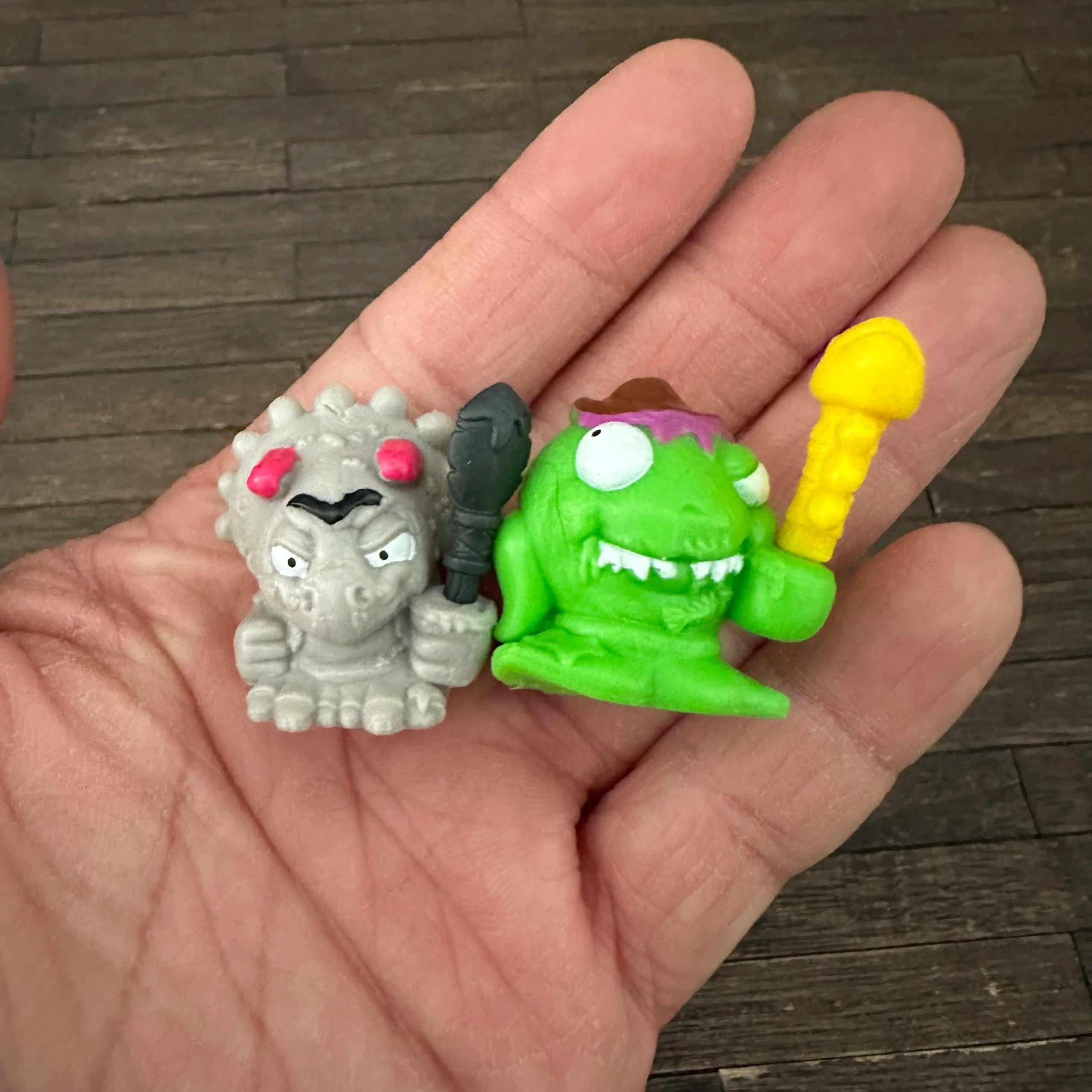 Genuine Capsule Toy Exported European American Grosserys Gangs Rubbish Bug Bin Series Figurines Collectible Box Broken Blind Box