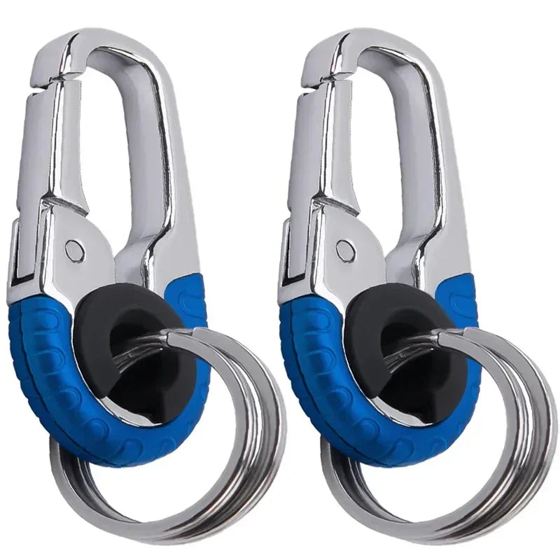 Keychain Buckle for Men Stainless Steel Key Ring Key Chain Hook Outdoor Carabiner Climbing Keyfob Accessories