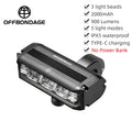 OFFBONDAGE Bicycle Light Front  Bike Light Waterproof Flashlight USB Charging MTB Road Cycling Lamp Accessories