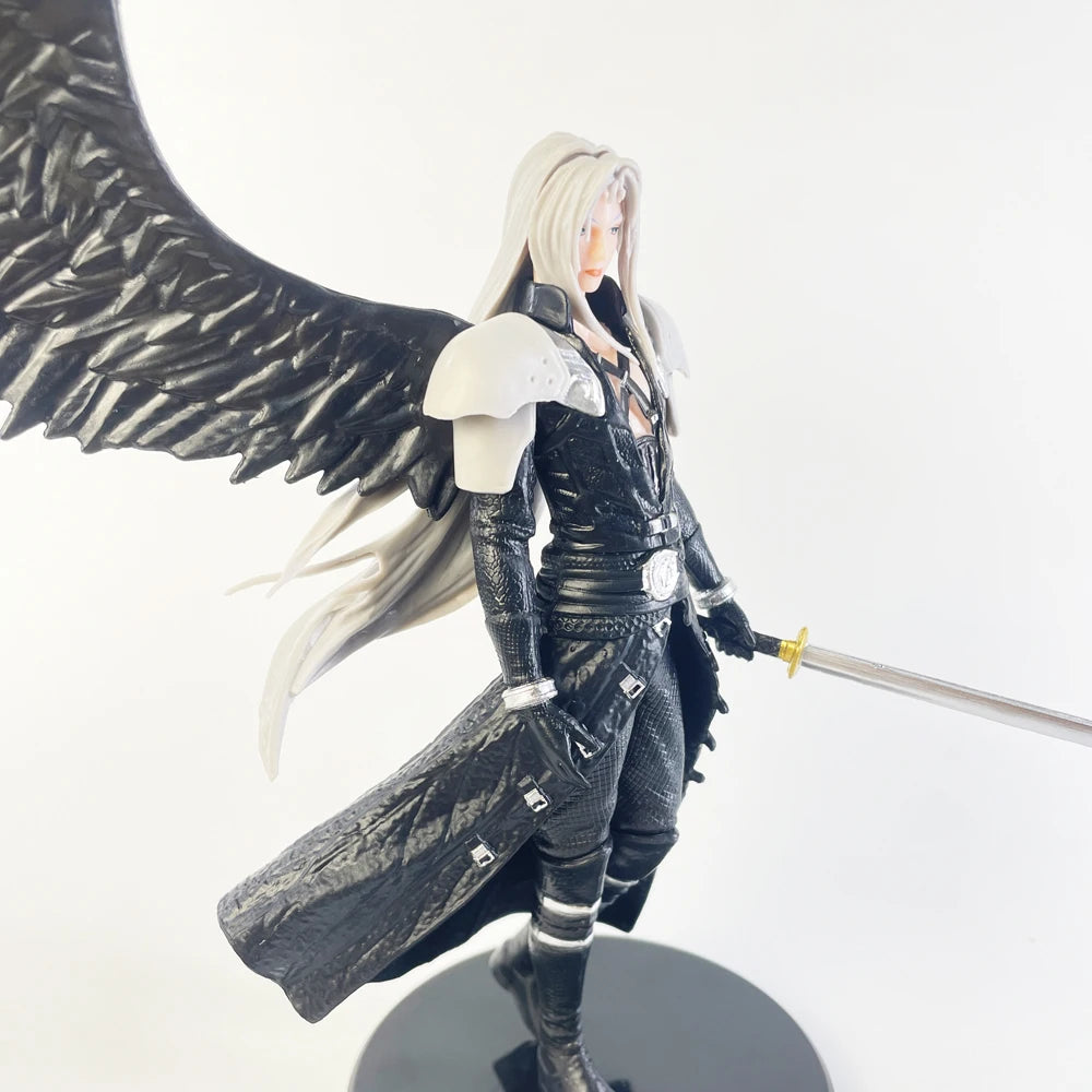 28cm Sephiroth Anime Figure Rebirth One-Winged Angel Action Figure Collection Model Desktop Ornaments Decoration
