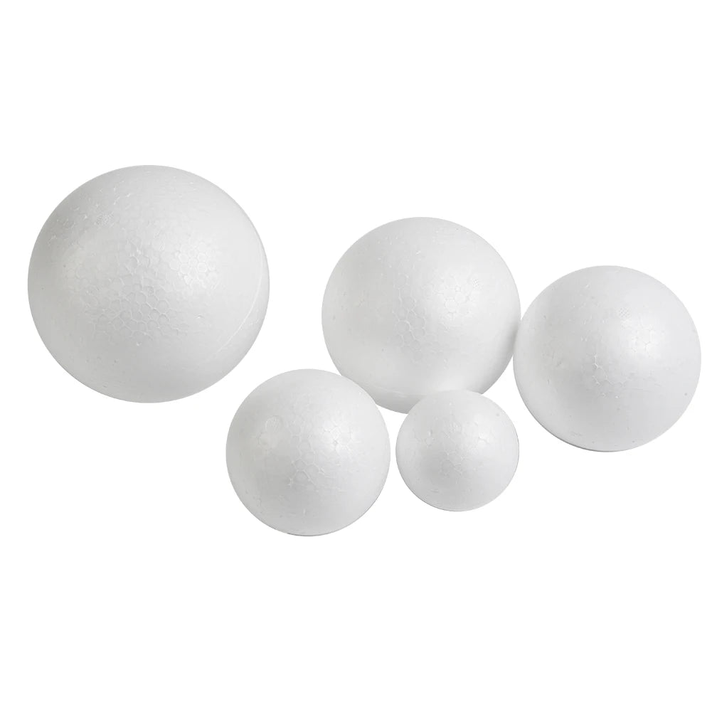 6-12cm Modelling Polystyrene Foam Balls White Craft Balls DIY Hand-painted Gifts Accessory Wedding Celebrations Event Supplies