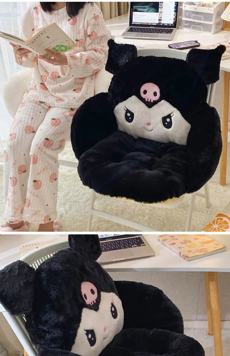 Cartoon Doll Cushion Office Chair Cushion Cute Creative Plush Winter Warm Comfortable Bedding Pillow Gift For Girls Dormitory
