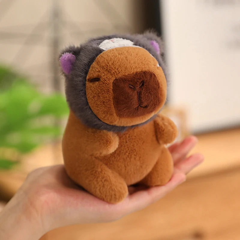 Capybara Plush Toy Pendant Keychain Capibara Cosplay Pokemon Pikachu Disney Stitch Sanrio Kuromi Plushies Stuffed Bag Decor Gift