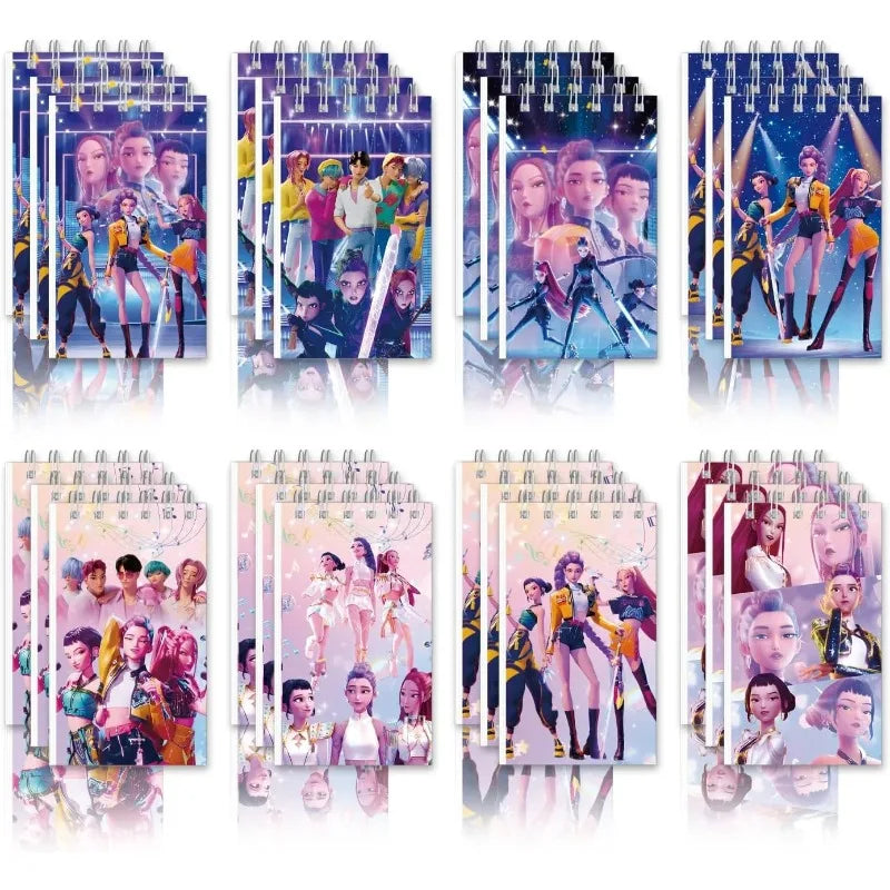 10pcs Popular KPOP Witch Hunt Theme Notebook Cartoon Children's Companion Gift Book Holiday Decoration