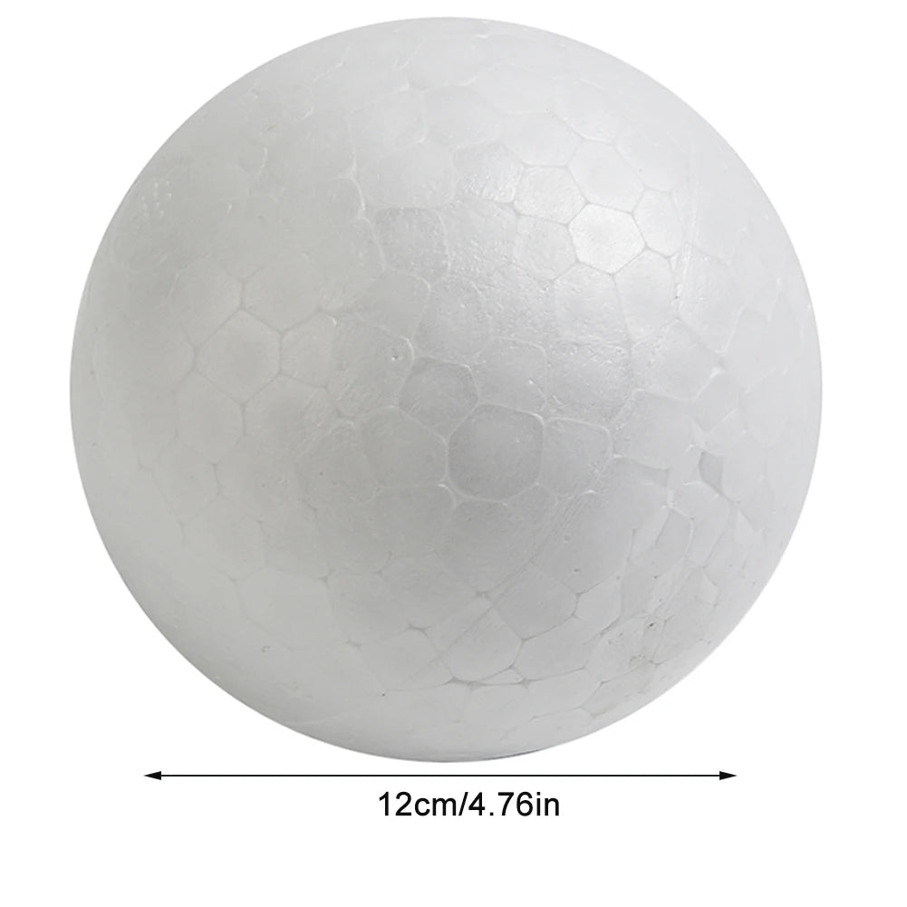 6-12cm Modelling Polystyrene Foam Balls White Craft Balls DIY Hand-painted Gifts Accessory Wedding Celebrations Event Supplies