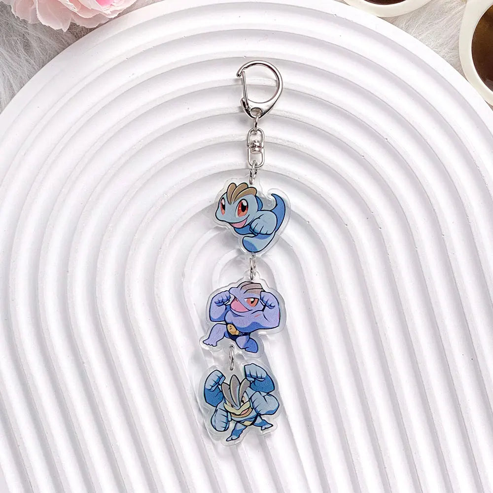 Pokémon Characters Pikachu Bulbasaur Jigglypuff Acrylic Keychain Bag Charms Accessories Backpack Pendant Key Holder Friend Gifts