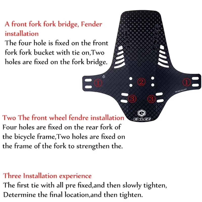 1/2PCS Universal Bike Fenders - Front/Rear Tire Wheel Mudguard MTB Road Bike Wings Mud Guard Cycling Accessories Bicycle Fender