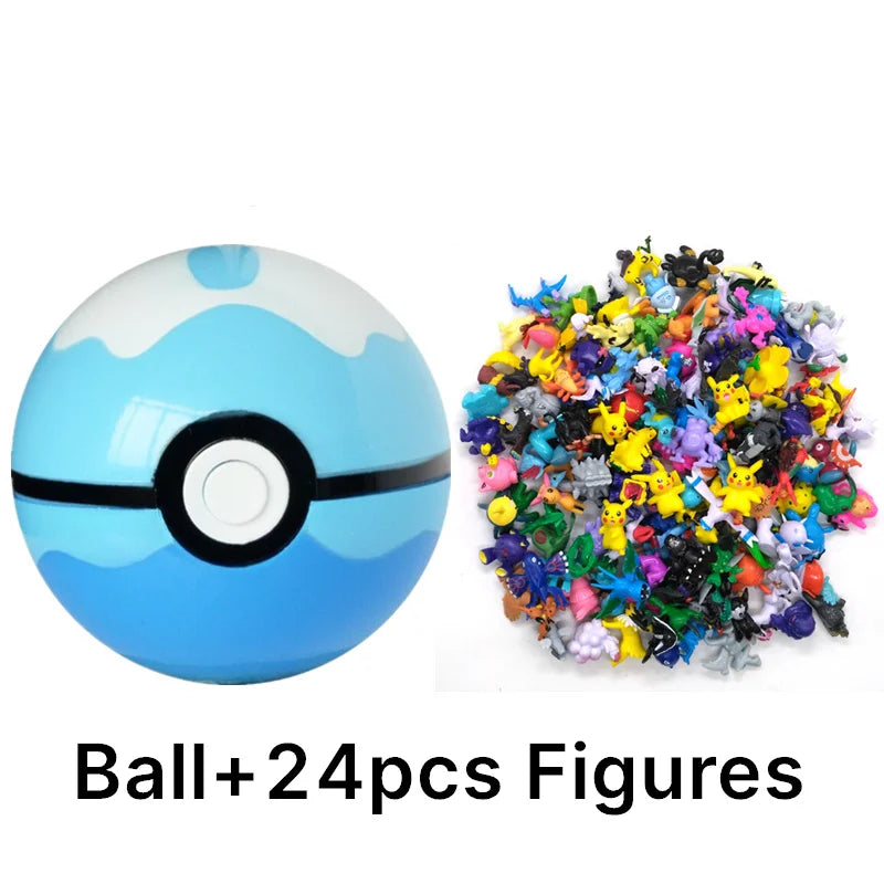Pokémon Toys 7Cm Elf Ball 2-3cm Anime Action PokeBall Figures Monster Toy Model Dolls Children Christmas Gift