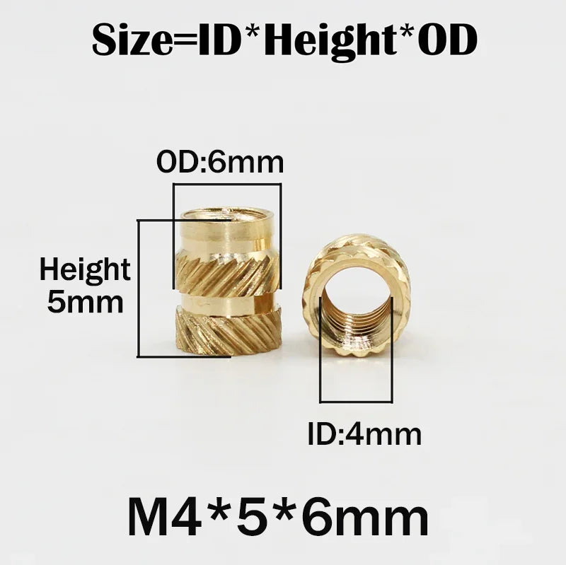 Heat Set Brass Nut Threaded Insert 3d printing Tool Manual Implantation Press Machine M3 Hot Melt Insert Nuts Soldering Iron Tip