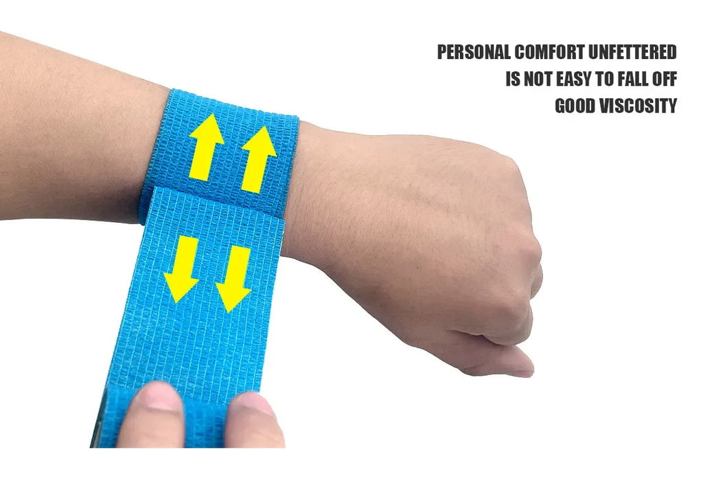 3/15/30/48Pcs Black Sport Self Adhesive Elastic Bandage Wrap Tape Elastoplast For Knee Support Pads Finger Ankle Palm