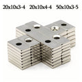 Powerful Block Magnet With holes Super Strong Refrigerator Magnets Cabinet Door Magnet Used for Office Whiteboards, DIY