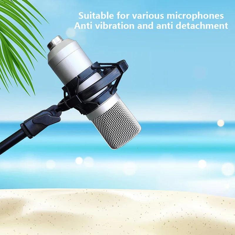 Universal Professional Condenser Microphone Shock Mount Holder Studio Recording Bracket For Black Large Mic Clip