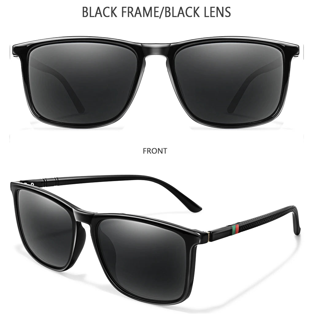 Men Women Fashion Cycling Sun Glasses  Travel Driving Fishing Male Eyewear UV400 Luxury Square Vintage Polarized Sunglasses