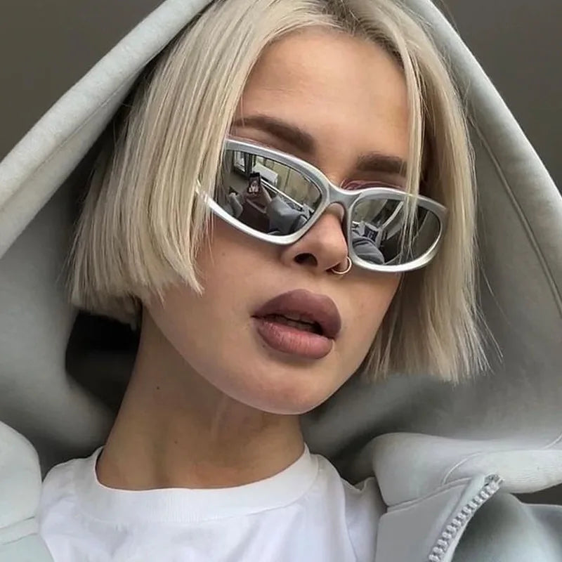 Y2k Classic Punk Wrap Around Vintage Sunglasses Women Men Luxury Brand Designer Sun Glasses Fashion Sport Eyewear Goggles