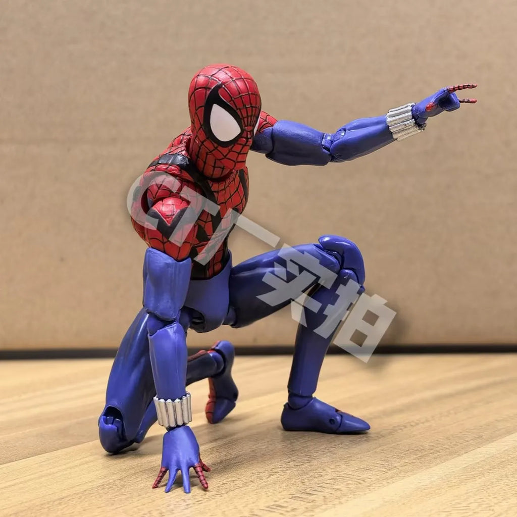 Full Range In Stock Ct Toys Spiderman Mafex 143 Ben Reilly Comic Ver The Amazing Spider-Man 001 Anime Action Figure Toys Gift
