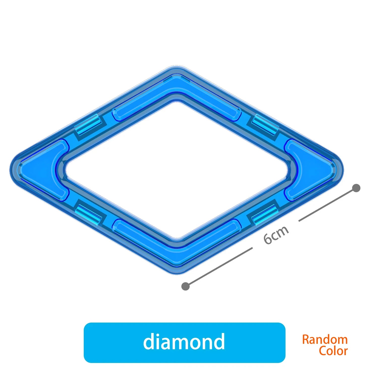 large Magnetic tiles Designer Magnet Building Blocks Accessories Educational Constructor Toys For Children Kids Girls Set Gift