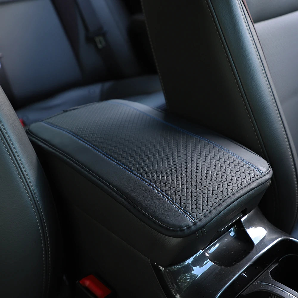 1 PU Comfortable Embossed Waterproof Anti-fouling Car Armrest Cushion Central Control Cushion Automotive Supplies