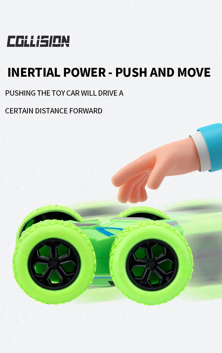 Clearance_4pcs/2pcs/1pc double-sided inertia stunt rolling toy car - high playability, double-sided playability_Continuous updat