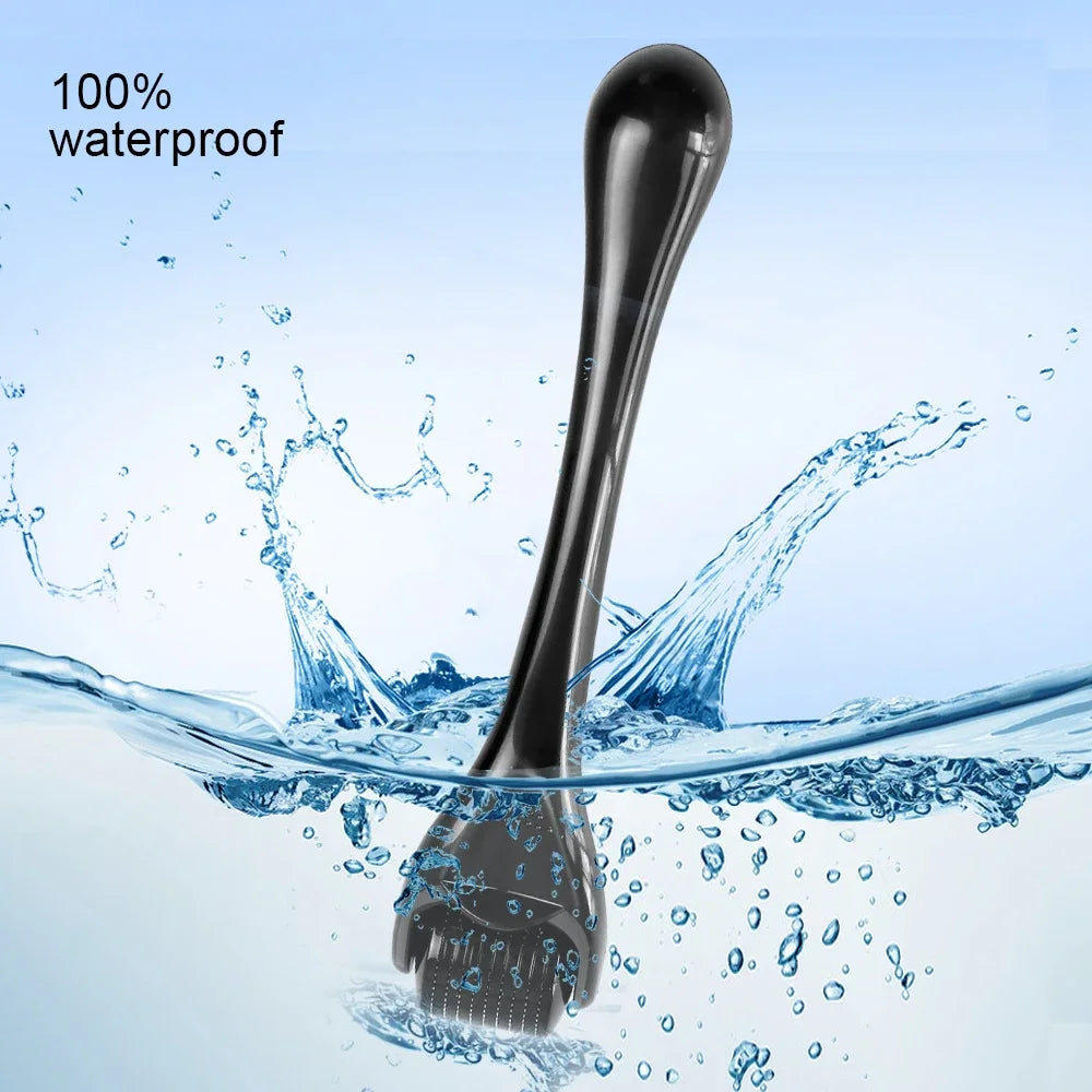 2Pcs Set Multi-function Lymphatic Contour Face Brush & DRS 540 Derma Roller Skin Nursing Roller Wrinkle Exfoliating Repair Tools