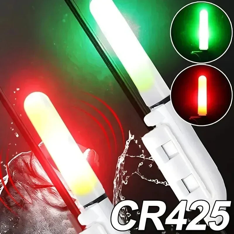 LED Removable Waterproof Fishing Electronic Rod Luminous Light with CR425 Battery Float Tackle Night Rock Fishing Accessorie