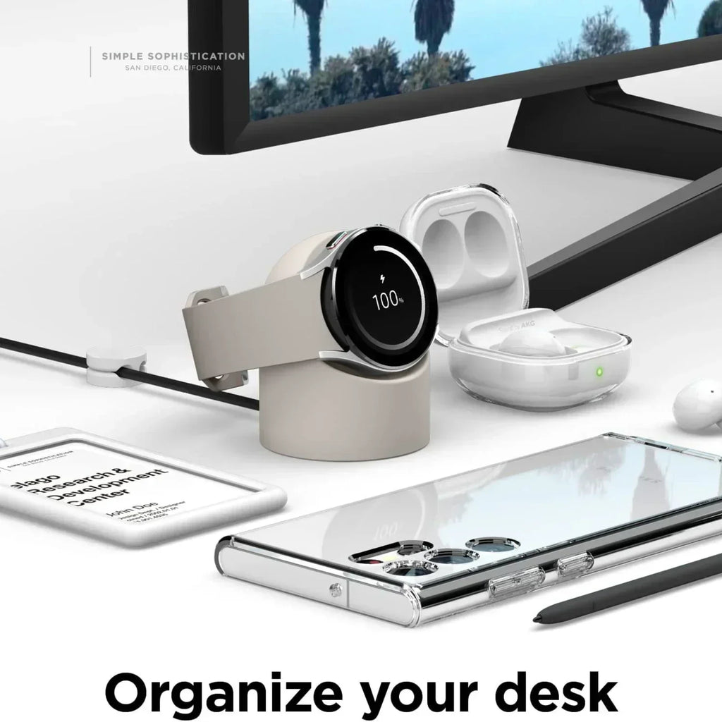 Compatible with Samsung Galaxy Watch 7 6 5 Charger Stand 40 44 46mm Galaxy Watch 5Pro Charger silicone Stand Charging base