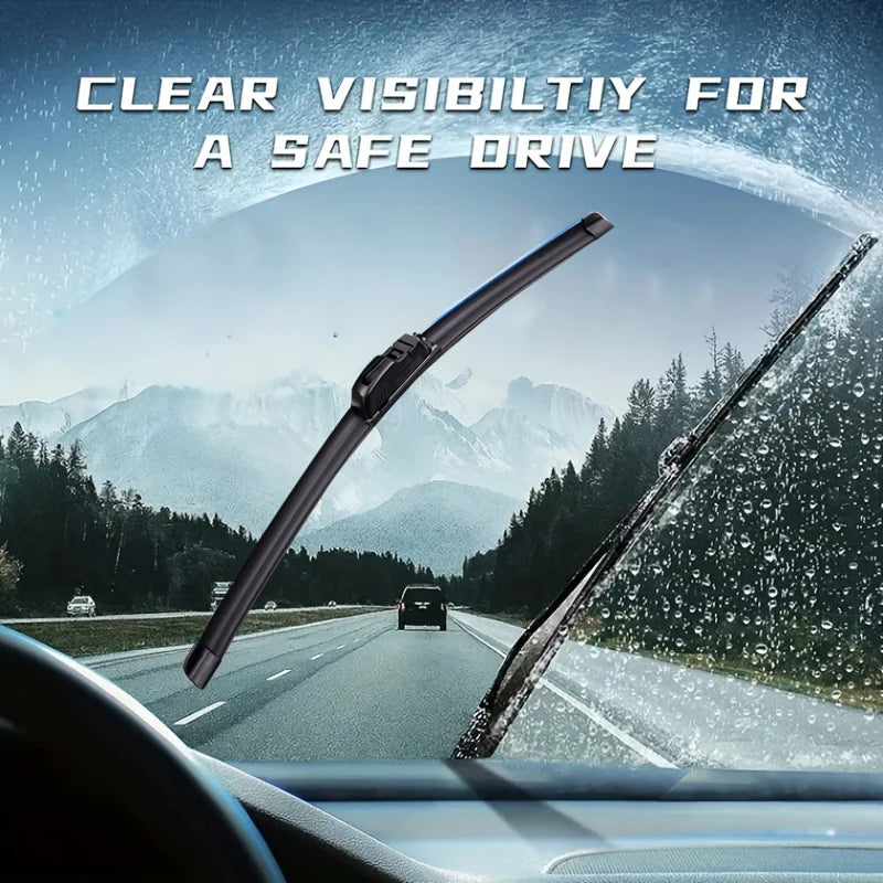 For Nissan Micra K12 2002-2010 Car Wiper U-type Soft Rubber Boneless Wiper HD Quiet Durable Automotive Wiper 21"+18"