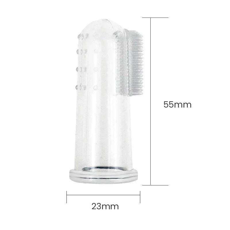 Ultra Soft Silicone Finger Toothbrush for Dog Cats Remove Plaque Tartar Puppy Kitten Teeth Cleaning Dental Care Oral Hygiene Pet