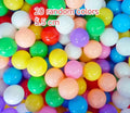 20PCS Outdoor Sport Ball Colorful Soft Water Swim Pool Ocean Wave Ball Baby Eco-Friendly Stress Air Ball Tent Toys