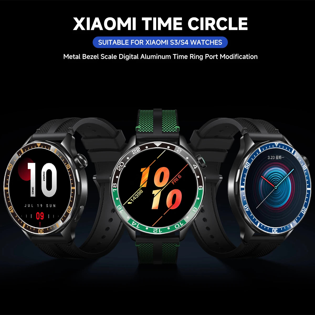 Steel Bezel Rings For Xiaomi Watch S3/S4 Anti Scratch Metal Cover Protective Watch Decoration Supplies For Xiaomi Watch S3 S4