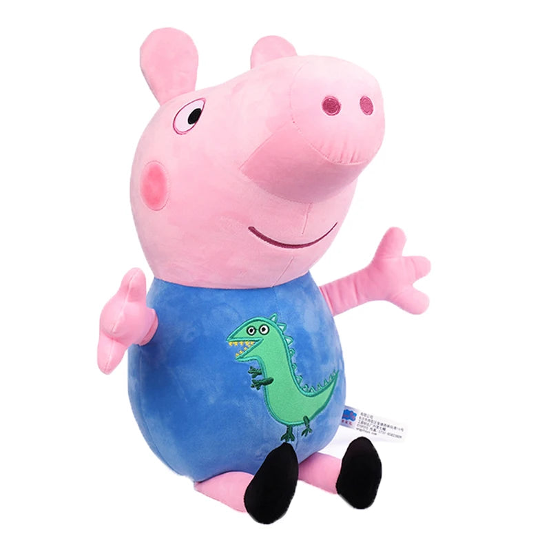 Genuine Peppa Pig Plush Pig Kids Toys 19CM Pet Dinosaur Teddy Bear Soft Stuffed Anime Figure Doll Children's Birthday Gifts