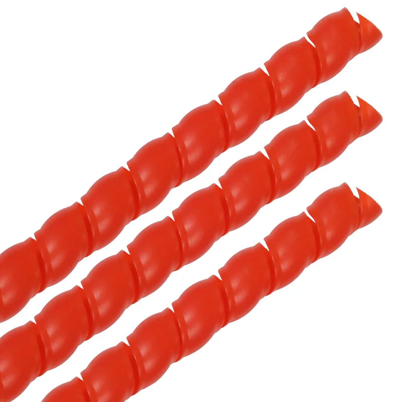 2M Long 8/10/12mm Cable Protection Sleeving Spiral Wound Flexible Wire Organizer Insulation Sleeve Wire Winding Protector
