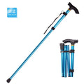 Folding Cane Portable 5-Level Adjustable Height Walking Stick with Foldable Design Wrist Strap