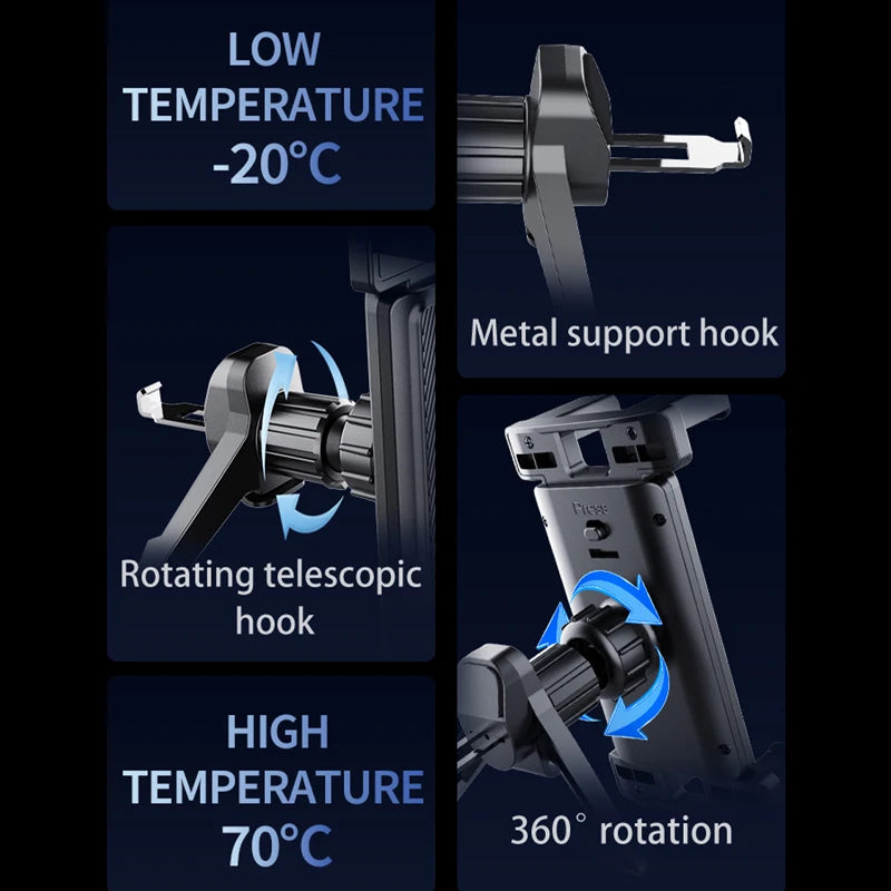 BLALION Car Air Conditioning Port Air Vents Tablet Holder 7-12.9 Inch Folding Screen Cell Phone Holder Universal Car Bracket