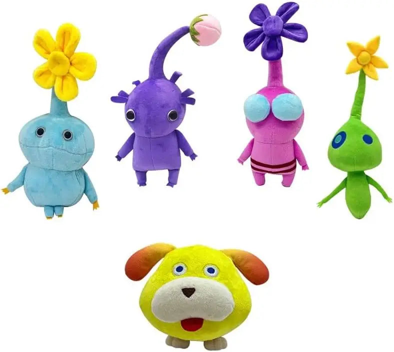 Pikmin Ice and Oatchi Plush Adorable Plant Like Creatures for Fun and Collecting Soft Stuffed Figure Doll for Kids and Adults