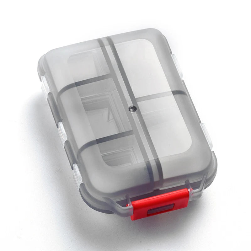 Pill Box Case 7 Day Weekly Medicine Storage Box Double Row 14grid Tablte Dispenser Organizer Open Lid First-Aid Kit Container