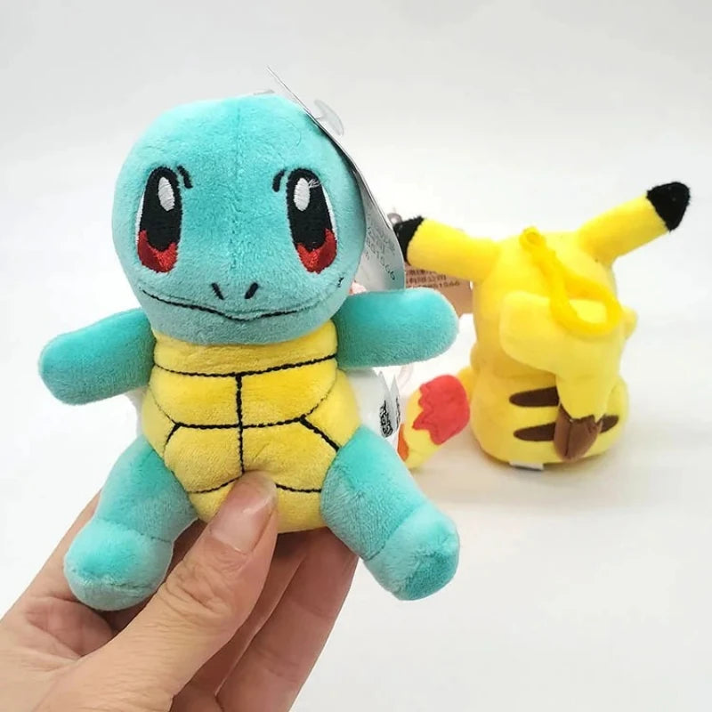 Pokemon Plush Cartoon Toys Keychain Pendant Doll Anime Figures Pikachu Charmander Psyduck Squirtle Snorlax Kids Toy Xmas Gift