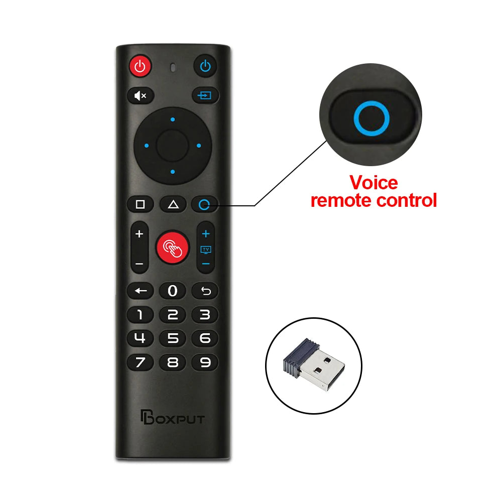 BPR3S PLUS BT Air Mouse Voice Function IR learning TV 2.4G Wireless Remote Controller With Gyroscope for Android TV Box/PC