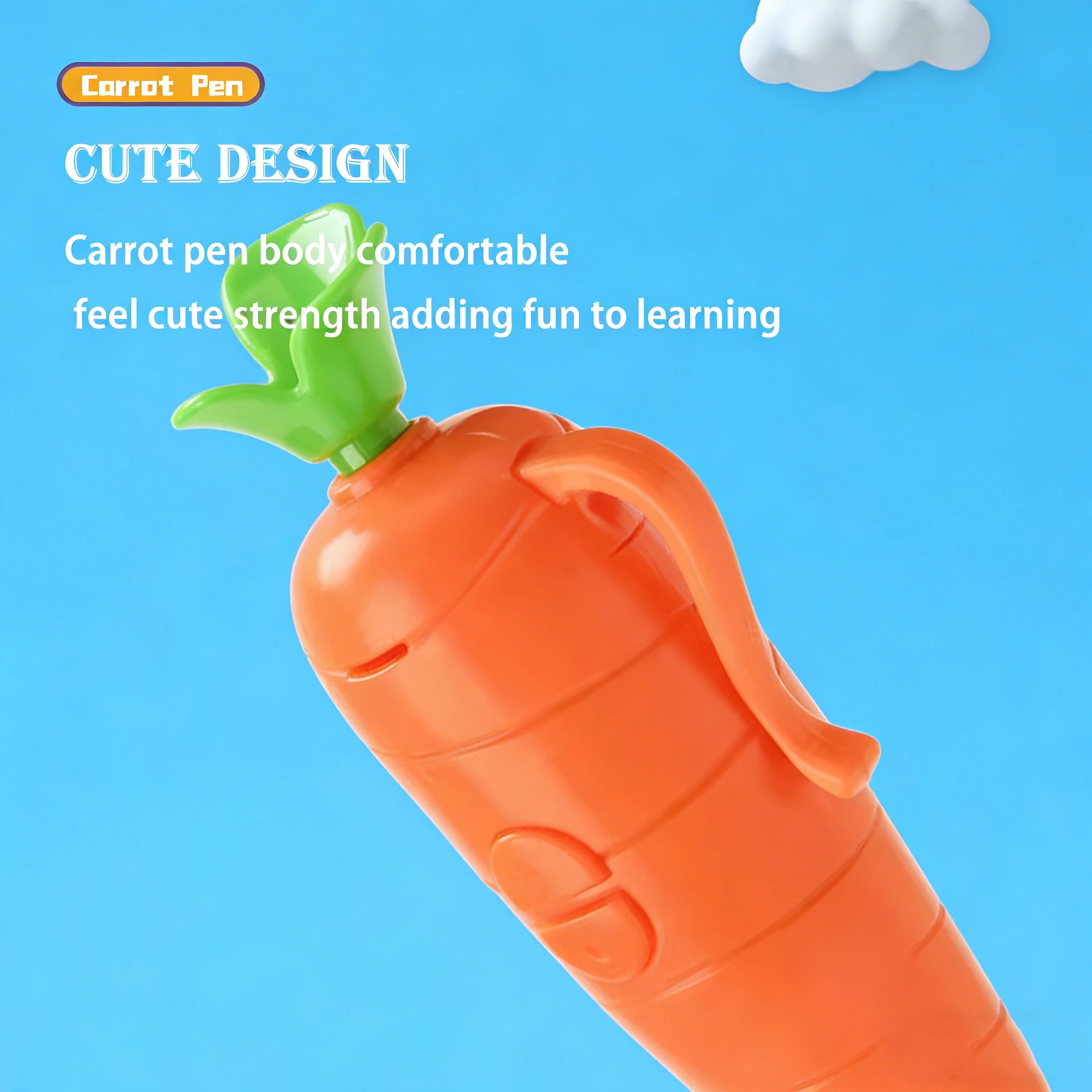 NEW Carrot Recorder Pen | for Kids | 60s Mini Recorder | 2-in-1 Gel Pen Stationery-----