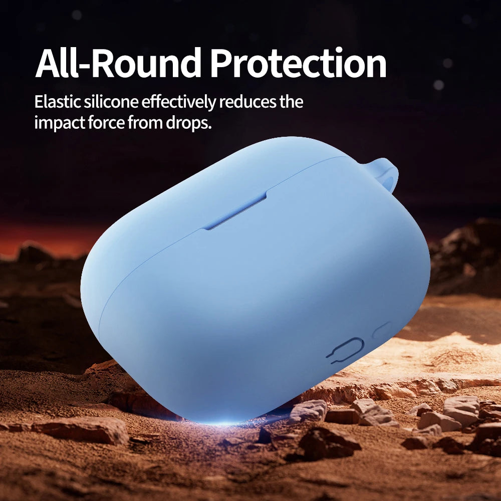 Silicone Case For Huawei FreeBuds SE4 Cases Solid Color Cover Shockproof Protective Sleeve For Huawei FreeBuds SE 4 With Hook