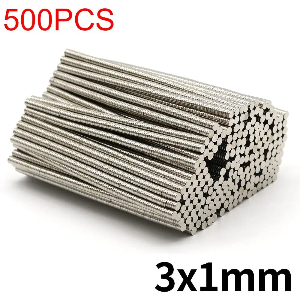 3x1mm Round Super Strong Neodymium Magnet N35 Powerful Magnetic NdfeB Permanent Refrigerator Magnet imanes DIY