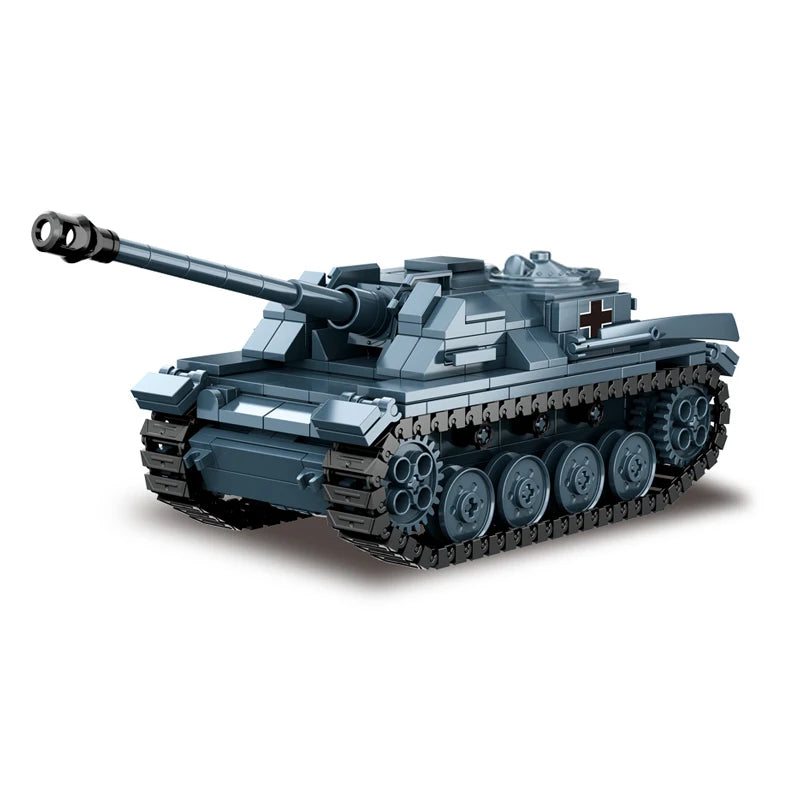 WW2 Military Army Soldiers World War 2 Tank Armored Vehicle Model Assemble Building Blocks Bricks Children's DIY Toys Gift