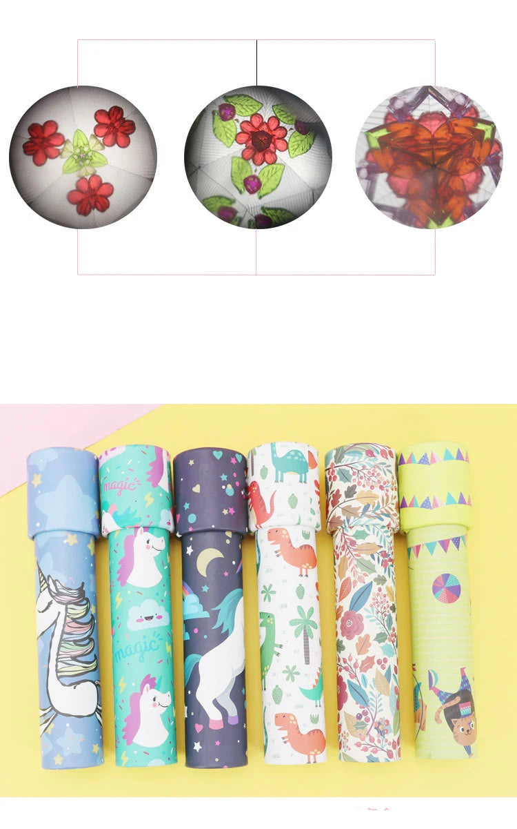 1pcs Kaleidoscope Classic Nostalgic Child Science Experiment Toys Parent-child Interactive Educational Toys Magical Change Gift
