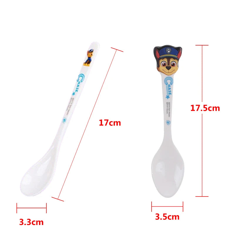 Paw Patrol Anime Figure Cartoon Spoon Cute And Durable Rice Spoon Preschool Complementary Food Tableware Paw Patrol Model Gifts