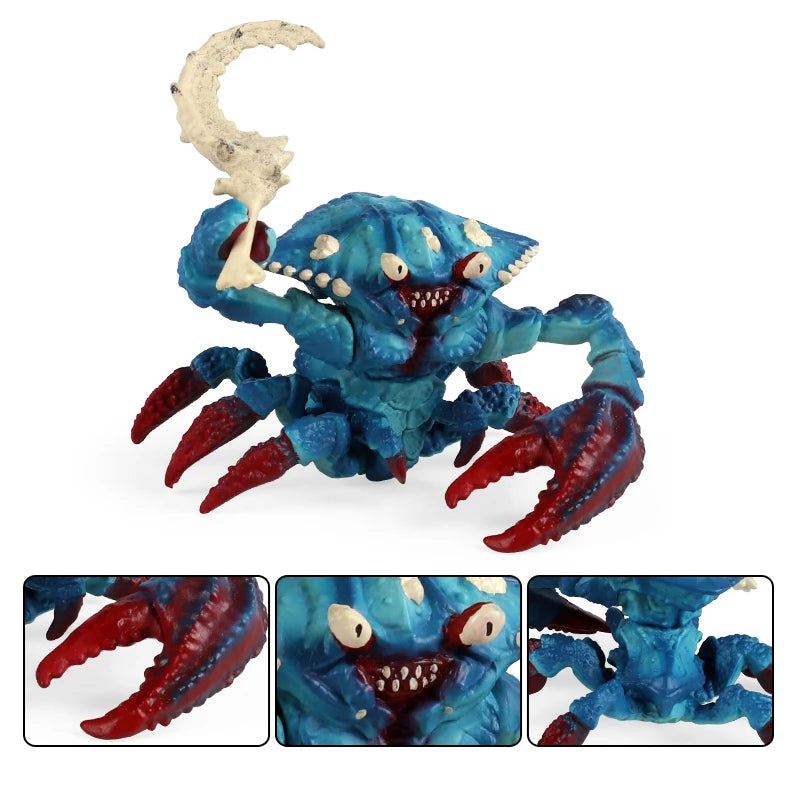 Oenux Original Savage Dinosaurs Myth Dragon Animals Model Fire Bull Octopus Monster Crab Action Figures Kids Collection Toy Gift