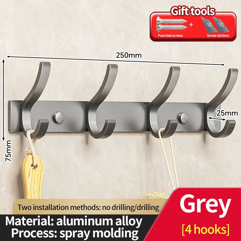 no drill Door Behind Hook Storage Wall Hanging Clothes Hanger Coat Hook Punch-free Bathroom Hanger Bedroom Organizer Storage Kit
