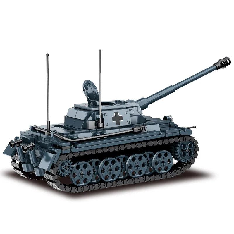 WW2 Military Army Soldiers World War 2 Tank Armored Vehicle Model Assemble Building Blocks Bricks Children's DIY Toys Gift