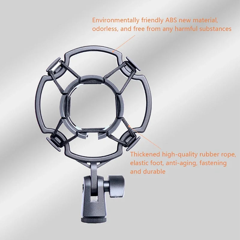 Universal Professional Condenser Microphone Shock Mount Holder Studio Recording Bracket For Black Large Mic Clip