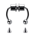 Magnetic Horseshoe Nose Rings, 316L Stainless Steel, Faux Septum Rings, Fake Piercing, Clip on, Hoop Rings, Gift for Women, Girl