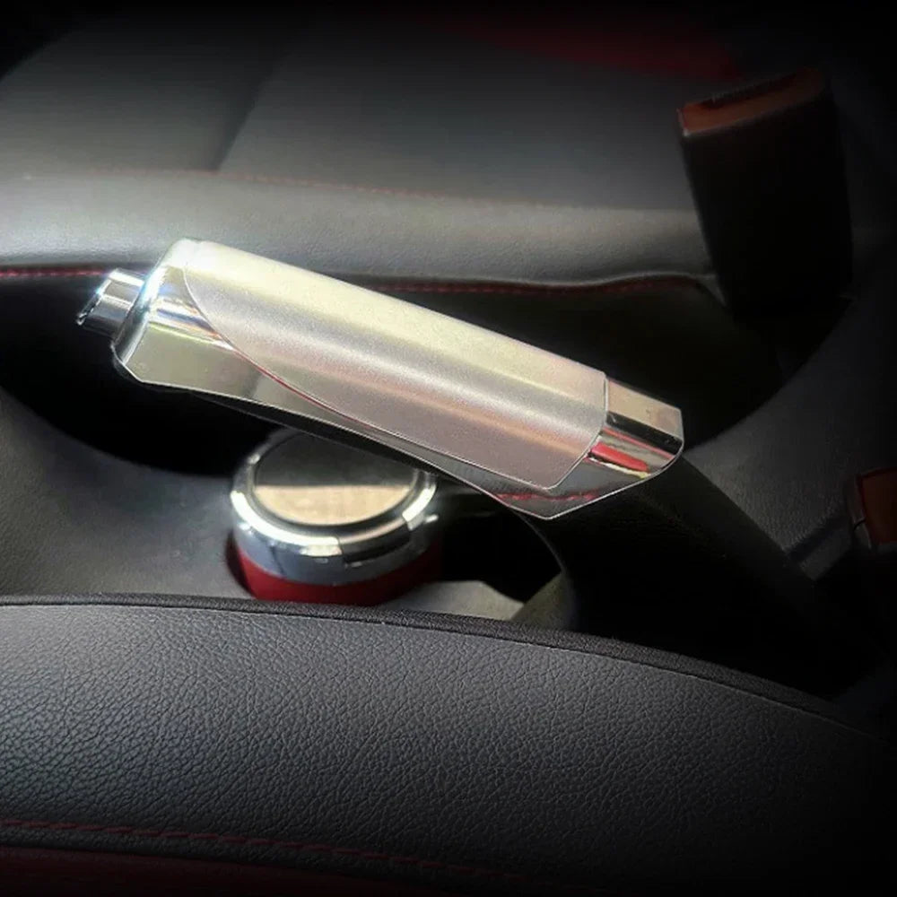 Universal Car Handbrake Grip Protect Cover Styling Wooden Carbon Fiber Decor High Quality ABS Smooth SUV Interior Accessory